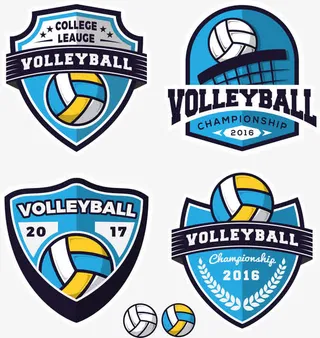 排球队队徽设计免抠