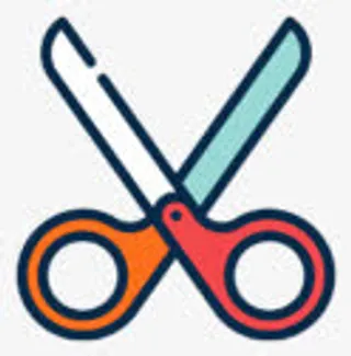 彩色剪刀图案免抠