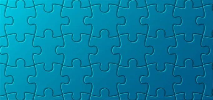 蓝绿拼图背景高清