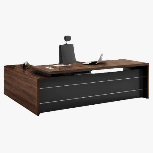 长条老板桌椅免抠