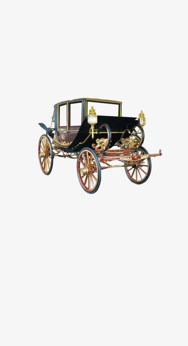 房地产海报装饰元素马车免抠