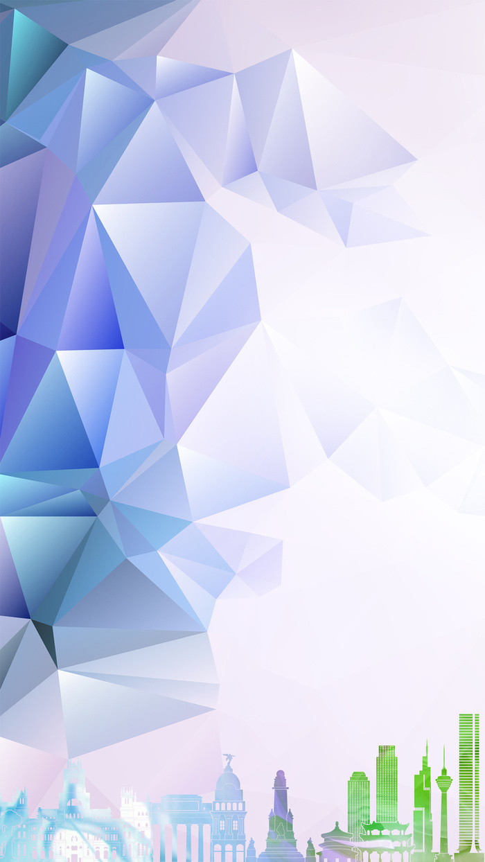 扁平立体几何H5背景高清