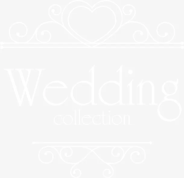 白色婚礼字母标签免抠