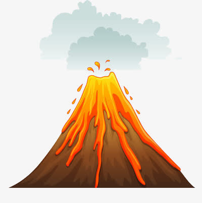 正在活动的火山免抠
