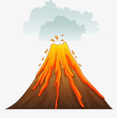正在活动的火山免抠