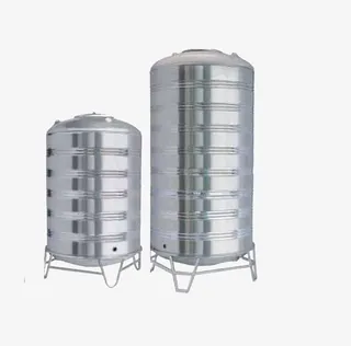 大型不锈钢水箱产品图免抠