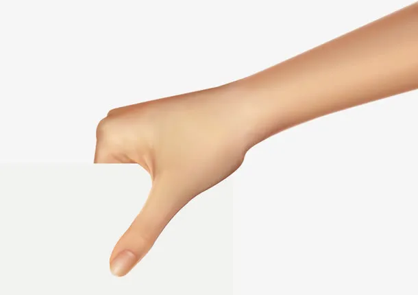 手掌促销板装饰免抠