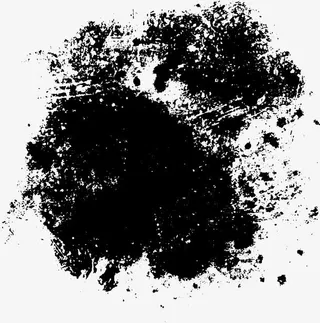 黑色喷洒的墨迹免抠
