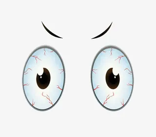 劳累过度的眼睛免抠