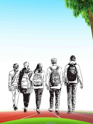 青春毕业季促销海报高清