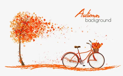 手绘秋天免抠