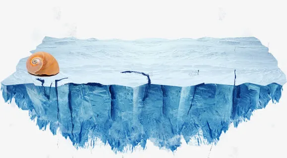 冰块展示台免抠