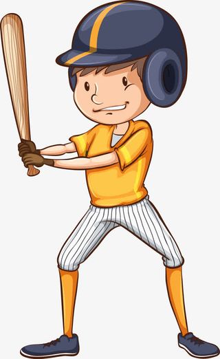 外国学生运动形象矢量免抠