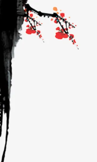 中国风梅花免抠