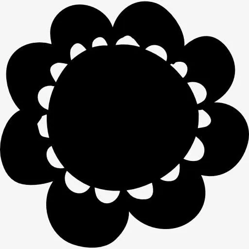 花的圆形花瓣图标免抠