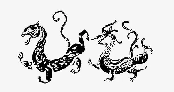 水墨龙免抠