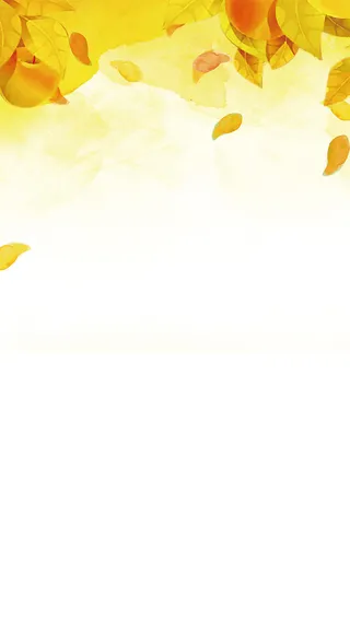 金色黄色树叶H5背景高清