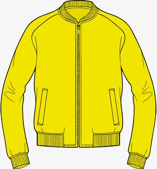 手绘风格男式夹克图稿免抠免抠