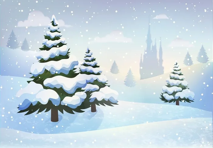 下雪天背景（1920*1340）高清