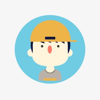 用户扁平人物头像png操免抠