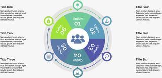 矢量手绘环形PPT免抠