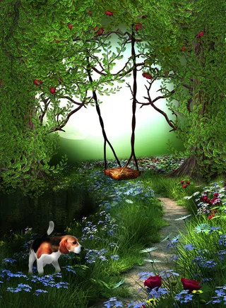 梦幻仙境卡通背景高清