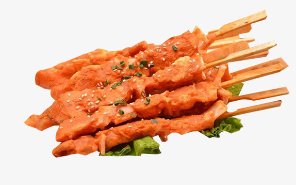 蜜汁肉串炸串免抠