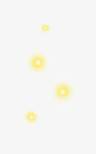 漂浮黄色亮点png素材免抠