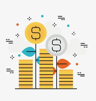 矢量金钱树免抠