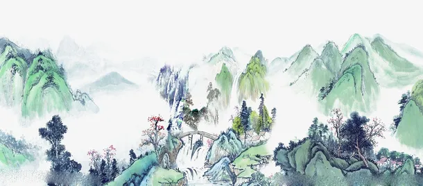 山水海报元素素材欢迎下载2免抠