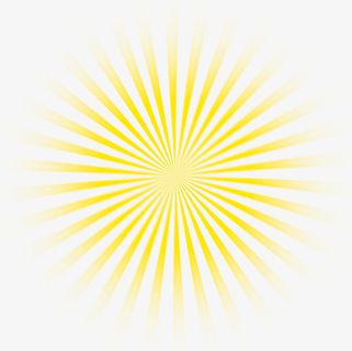 夏日放射性黄色光效免抠