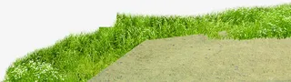 高清创意绿色草地合成效果免抠