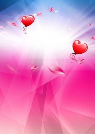 浪漫爱心科技背景高清