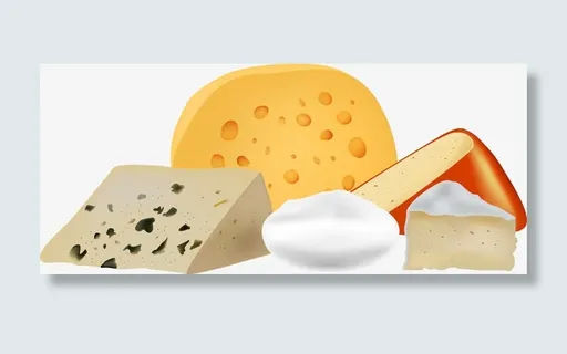 矢量手绘奶酪制品免抠