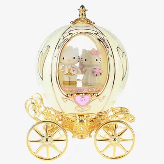 南瓜車擺飾音乐盒免抠