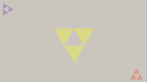 灰色三角拼接背景元素