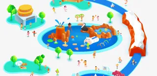 卡通热带风暴夏天免抠