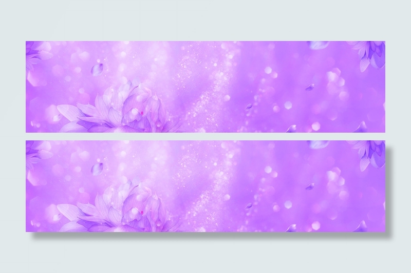 紫色花艺渐变背景高清