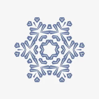 鳞片雪雪花片状矢量包体积1免抠