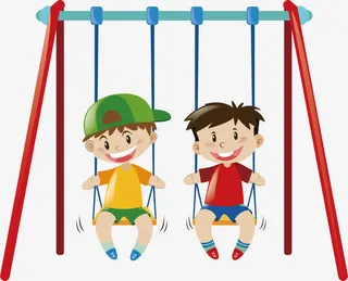荡秋千png元素免抠