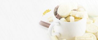 甜品简约白色海报背景banner高清