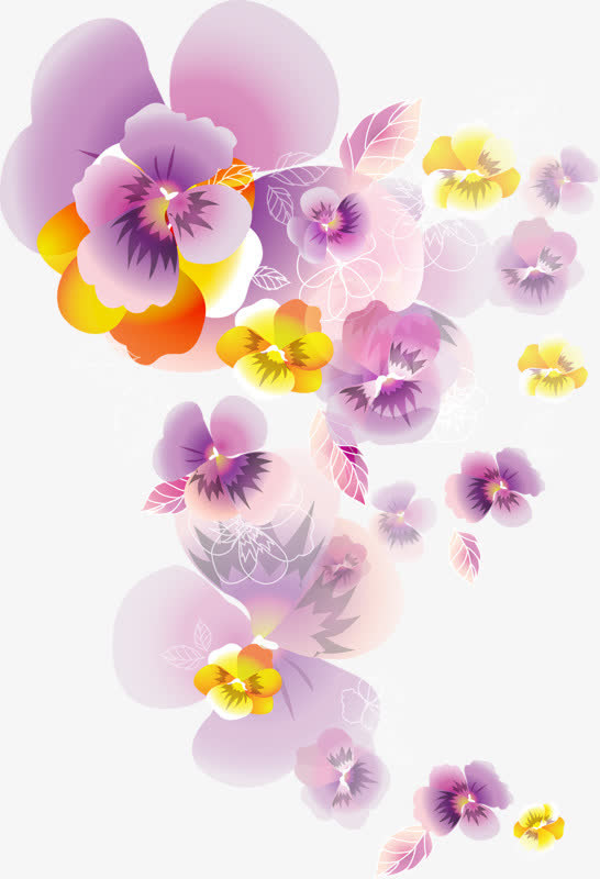 唯美鸢尾花免抠
