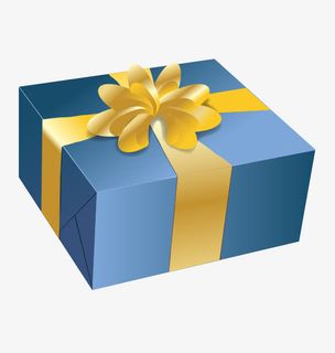 矢量礼盒礼花免抠