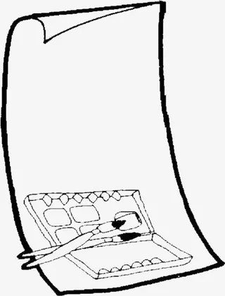 手绘纸张图框素材免抠