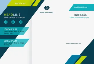 深蓝色商务手册免抠