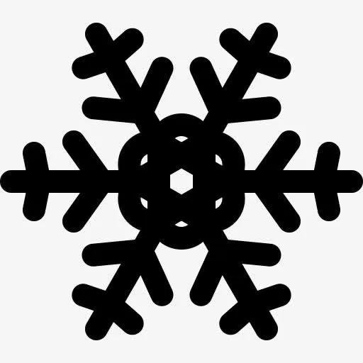 圣诞节冷冻结霜冷冻假日雪雪花冬免抠