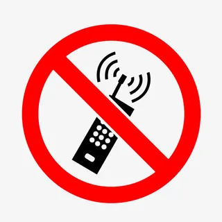 卡通严禁使用无线电的标识PNG免抠 卡通严禁使用无线电的标识PNG免抠