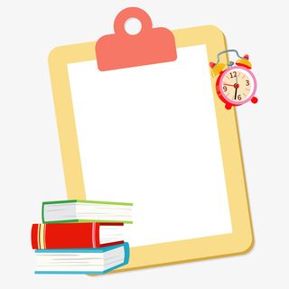 儿童写字板手抄报边框免抠