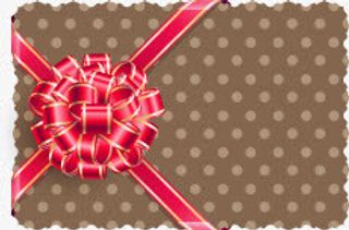 卡通精美礼盒包装丝带蝴蝶结免抠