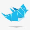 动物鸟蓝色的地中海推特web2origami免抠